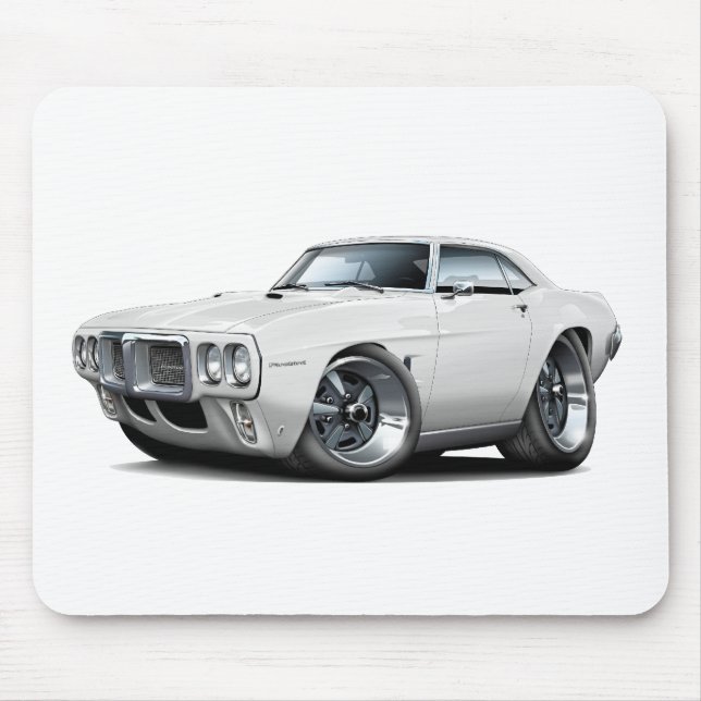Firebird vitbil 1969 musmatta (Framsidan)