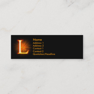 Fireblock Monogram - L Mini Visitkort