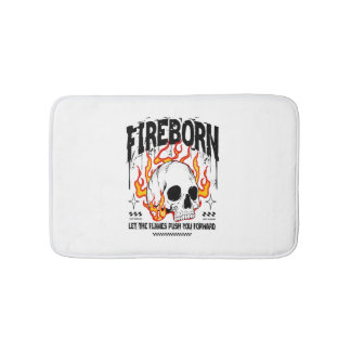 Fireborn Skull Urban Streetwear Badrumsmatta