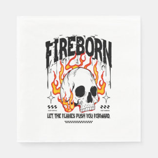 Fireborn Skull Urban Streetwear Pappersservett