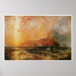 Firecely den röda solen som stiger ned 1875-76 poster