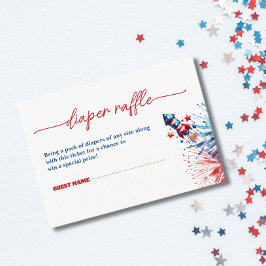 Firecracker 4:e juli Babystölder Raffle Tilläggskort