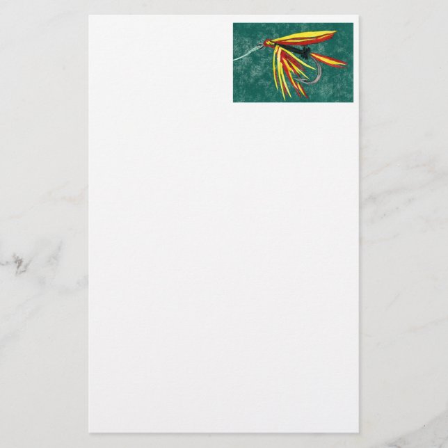 "Firecracker" Blöt Fly Stationery Brevpapper (Framsida)