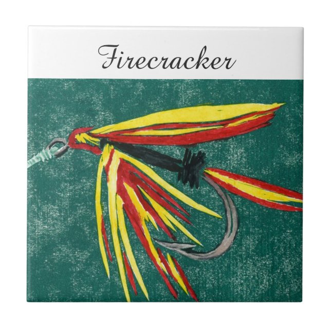 "Firecracker"-blötens flygbricka. Kakelplatta (Framsidan)