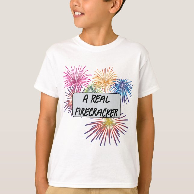 Firecracker Kid T Shirt (Framsida)