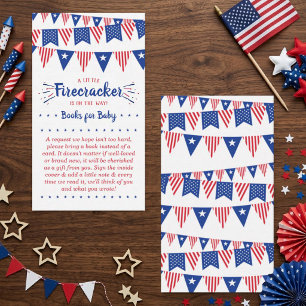 Firecracker På Väg! 4:e Juli Baby Shower Tilläggskort