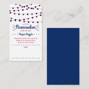 Firecracker På Vägen! 4:e Juli Babyfirande Tilläggskort