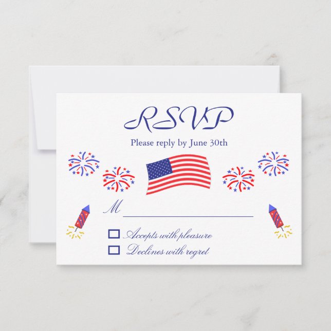 Firecracker Patriotic Baby Shower OSA Kort (Framsida)