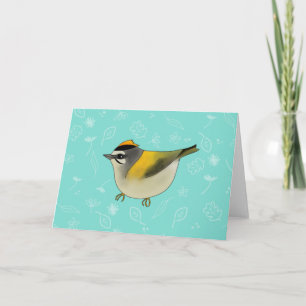 Firecrest hälsningkort kort