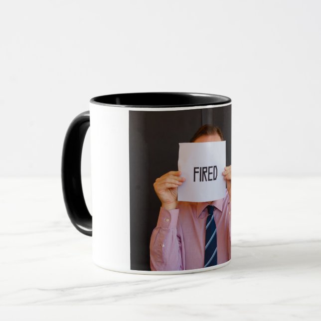 FIRED MAN PÅ MUGG (Framsida vänster)