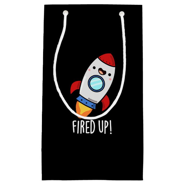 Fired Up Funny Rocket Pun Dark BG (Framsidan)
