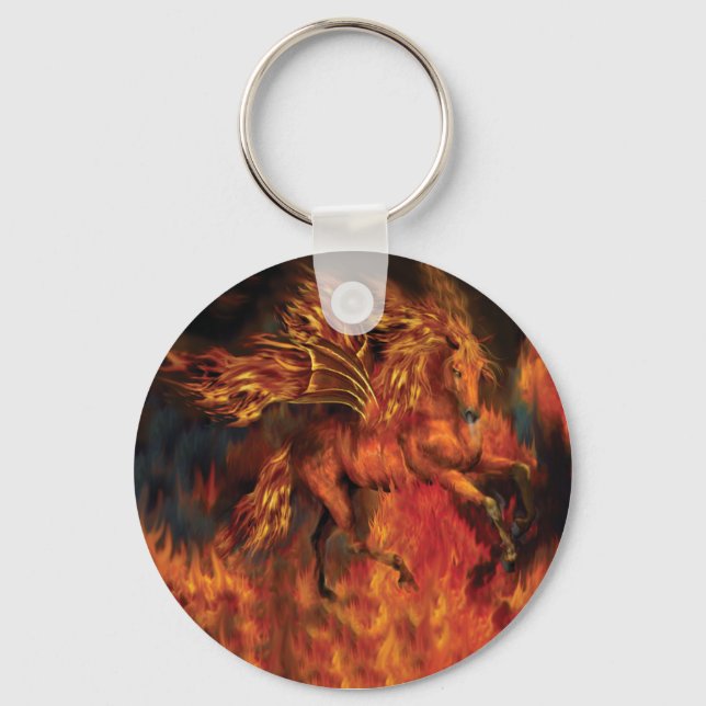 FireDancer Art-nyckelkedja Nyckelring (Framsida)