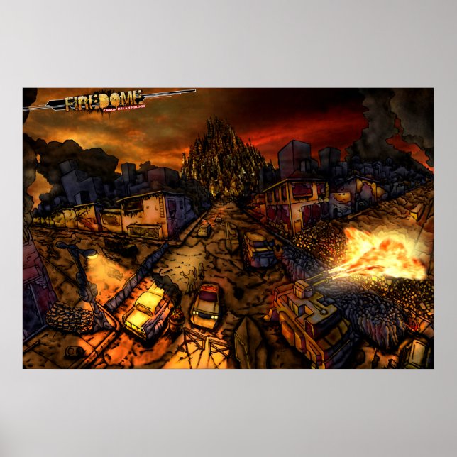 FireDome Street View Poster (Framsidan)