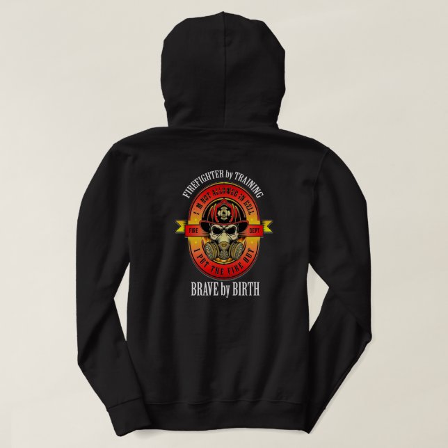Firefighter 3 Se båda sidor Hoodie (Design baksida)
