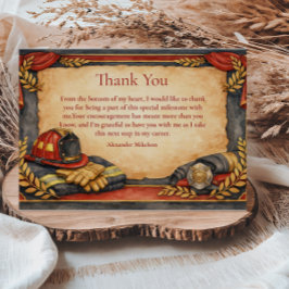 Firefighter Academy Graduation Celebration Tack Kort