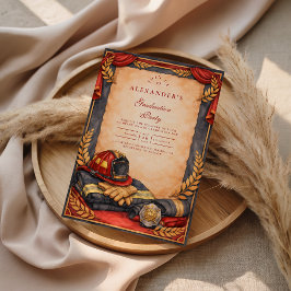 Firefighter Academy Graduation Inbjudningar