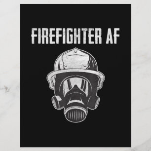 Firefighter AF   Gasmask   Funny Firefighter Brevhuvud