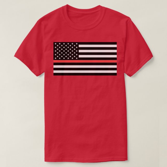 Firefighter American Flagga T Shirt (Design framsida)