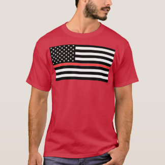 Firefighter American Flagga T Shirt