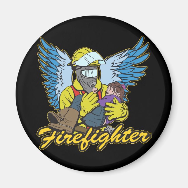 Firefighter Angel Magnet (Framsidan)