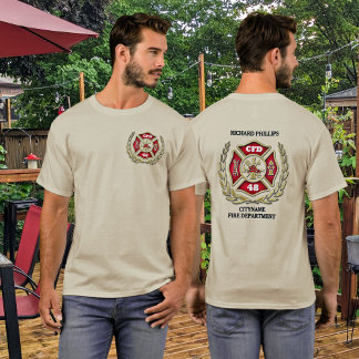 Firefighter Anpassningsbar Malta Kor Personlig T Shirt