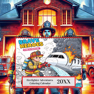 Firefighter Äventyr Coloring 2025/2026 Kalender