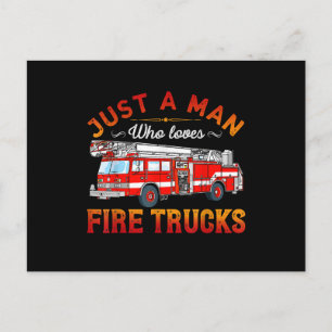 Firefighter   Bara en man som Kärlek avfyrar Lastb Helg Vykort
