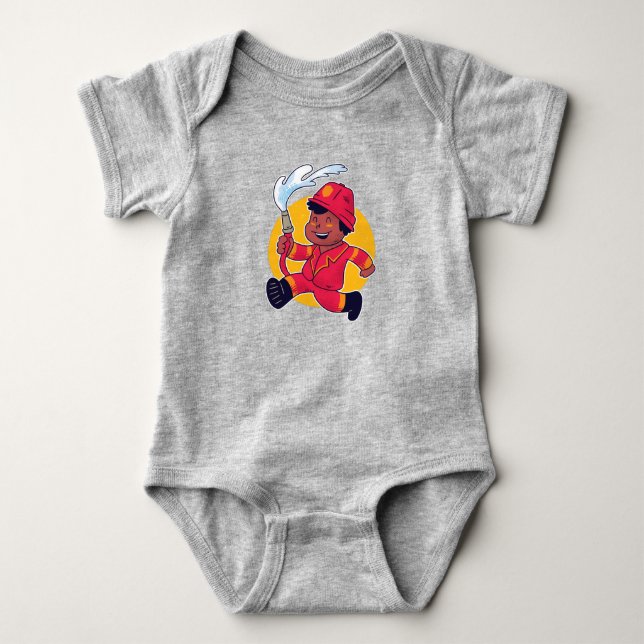 Firefighter Boy T Shirt (Framsida)