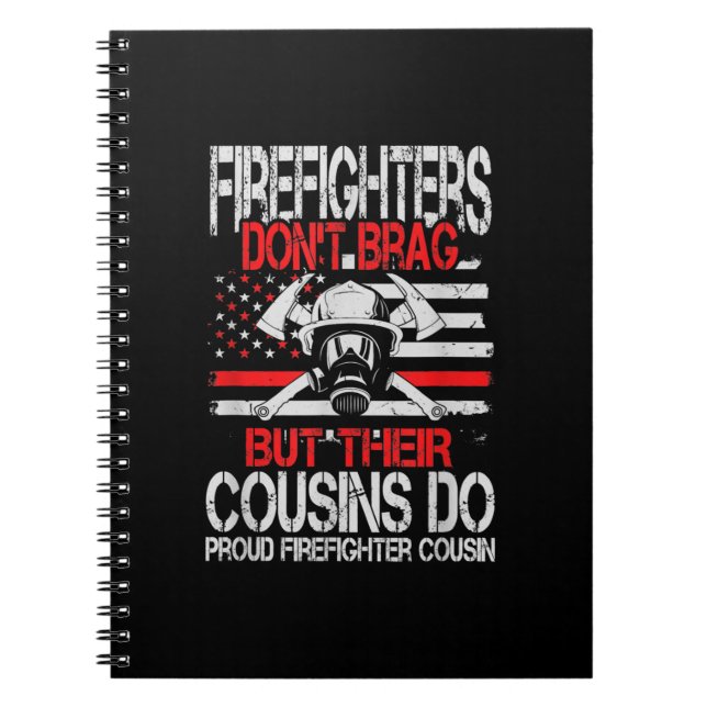 Firefighter brag inte, men deras kusiner är stolta anteckningsbok (Framsidan)