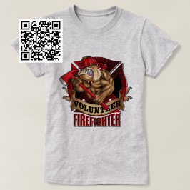 Firefighter Bulldog T Shirt