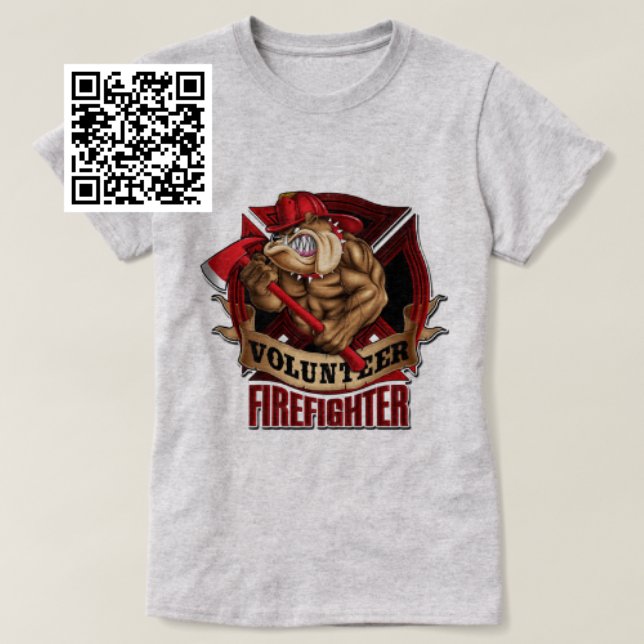 Firefighter Bulldog T Shirt (Skapare uppladdad)