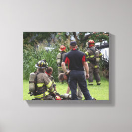 Firefighter Canvastryck