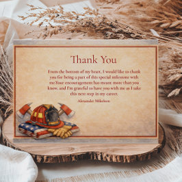 Firefighter Career Milestone Tack Kort