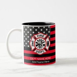 Firefighter Coffee Mugg, Fireman Två-Tonad Mugg