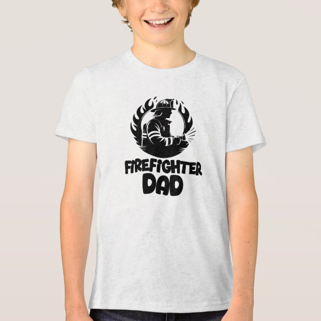 Firefighter Dad, Father's Day T Shirt (Framsida)