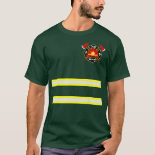 Firefighter eller Fireman Costume T Shirt