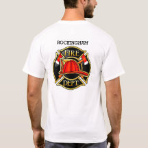 Firefighter Emblem Red and Black