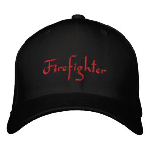 Firefighter Embroized Hat Broderad Keps
