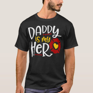 Firefighter Fars dag pappa är min Hero Gift Ide T Shirt