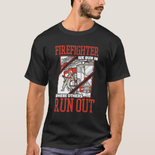 Firefighter Fire Rädding Fireman T Shirt