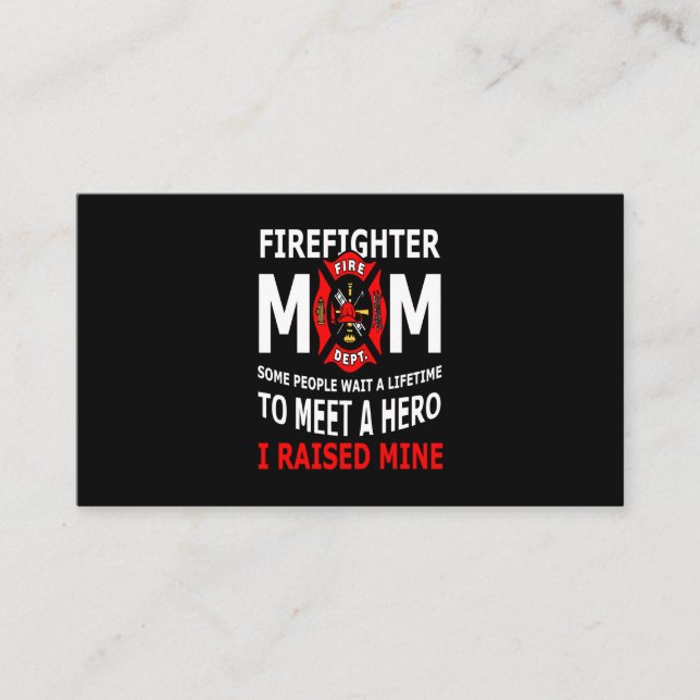 Firefighter | Firefighter Mamma Vissa personer Visitkort (Framsida)