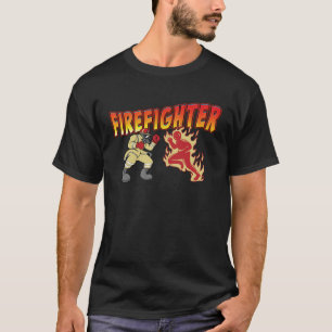 Firefighter Fireman BoxingBoxer T Shirt