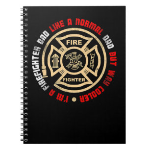 Firefighter Fireman Manar Fireman US Firefighter D Anteckningsbok