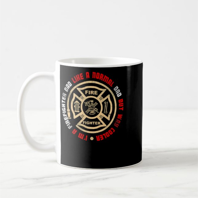 Firefighter Fireman Manar Fireman US Firefighter D Kaffemugg (Vänster)