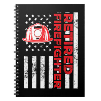 Firefighter Fireman Retrött Firefighter Fireman Re Anteckningsbok