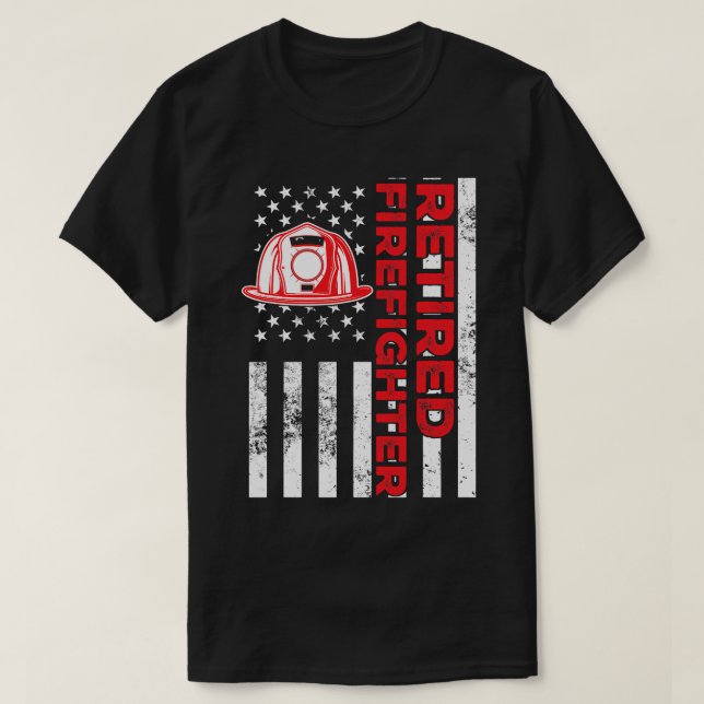 Firefighter Fireman Retrött Firefighter Fireman Re T Shirt (Design framsida)