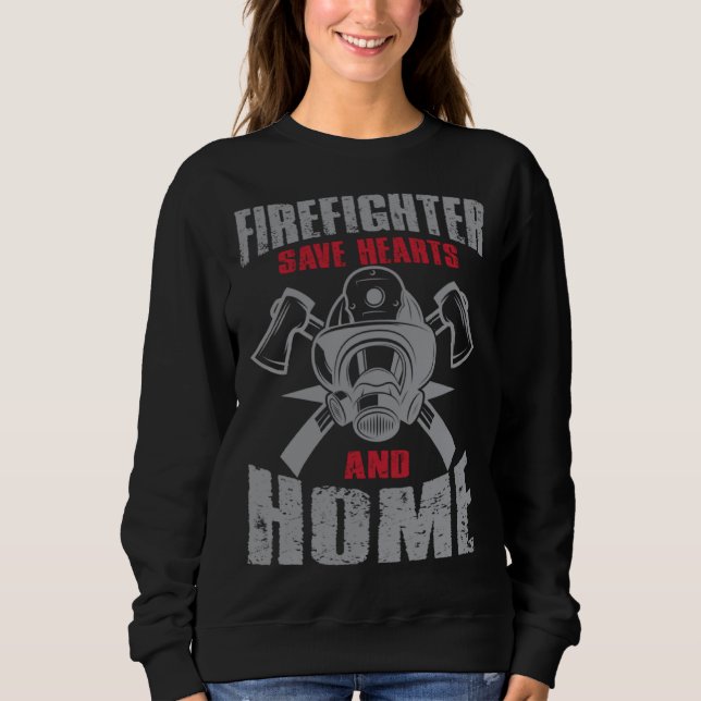 firefighter & firetruck  for firefighters t shirt (Framsida)