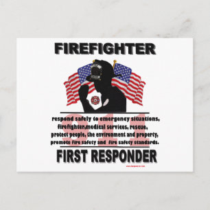 FireFighter_First_Responder Vykort