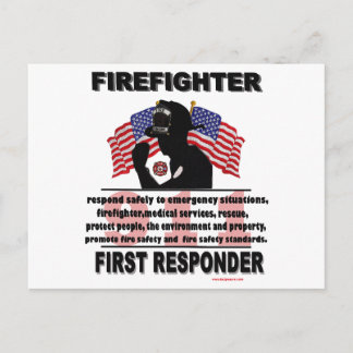 FireFighter_First_Responder Vykort