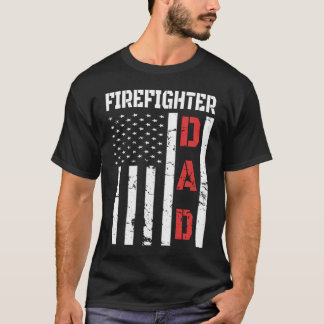Firefighter flagga shirt Fars dag 2020 Gift T